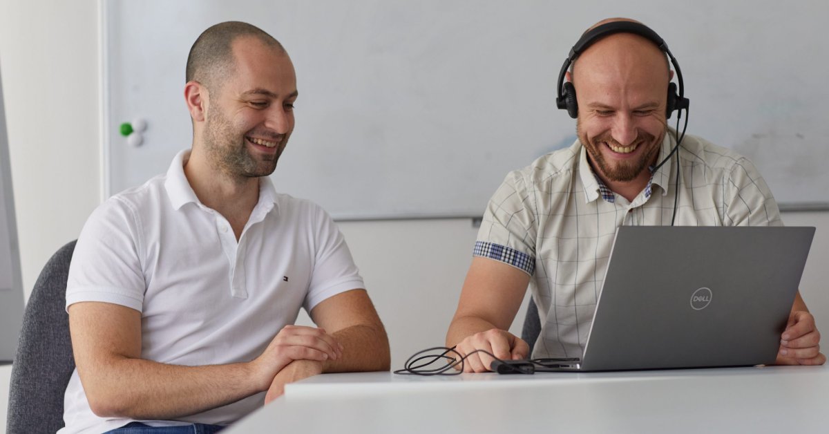 photo of zuhlke's office (a telerik academy partner) and people from the team